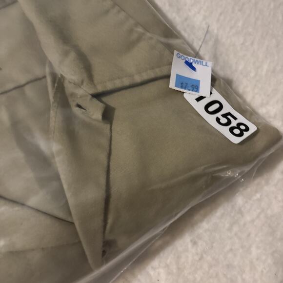 Dickies Mens Long Sleeve Industrial Pocket Work Shirt RN20697 Beige Sz XXL 2XL - Picture 7 of 7